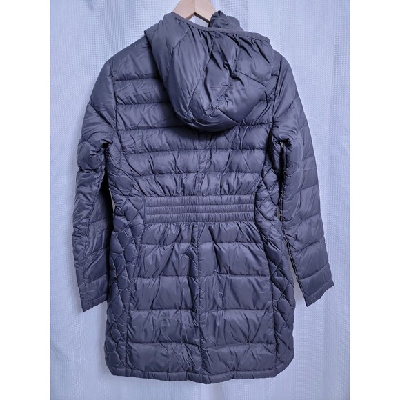 Michael Kors MK Packable Down Hooded Jacket Womens PS Gray/Gold - Picture 4 of 10